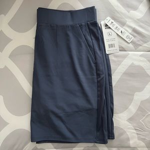 New: RBX Prime Ribbed Skort, Size L, Charcoal